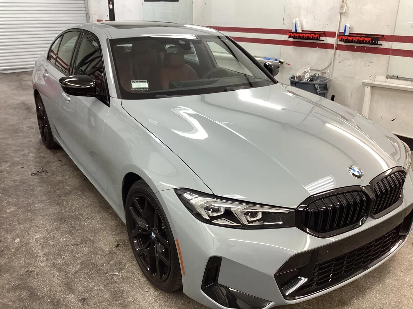 White BMW coupe from Superior’s window tint photo collection in Ontario