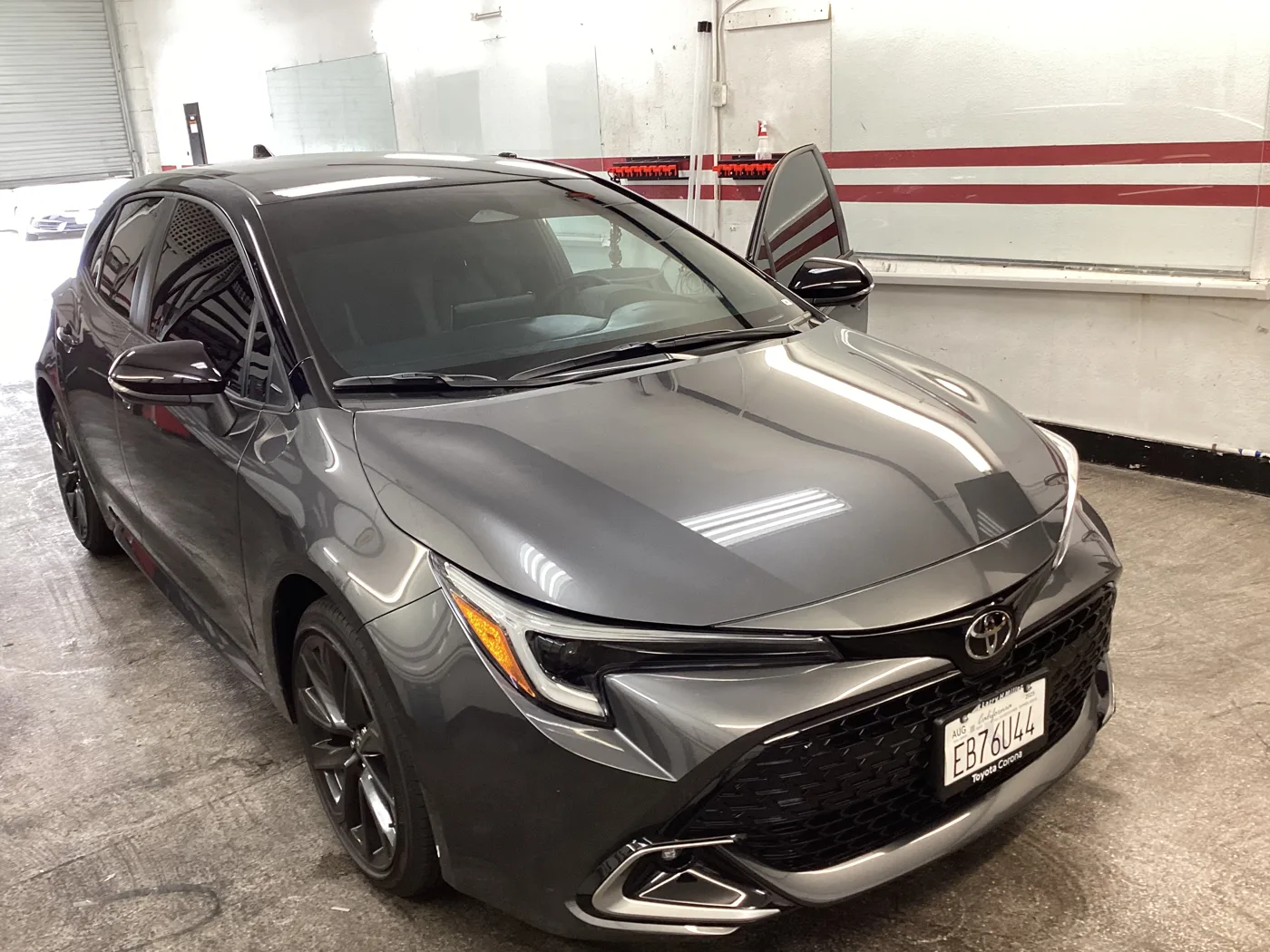 Gray Toyota sedan from Superior’s window tint photo collection in Ontario